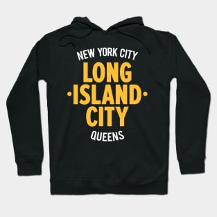 Long Island City Queens Logo - A Minimalist Tribute to Urban Charm Hoodie